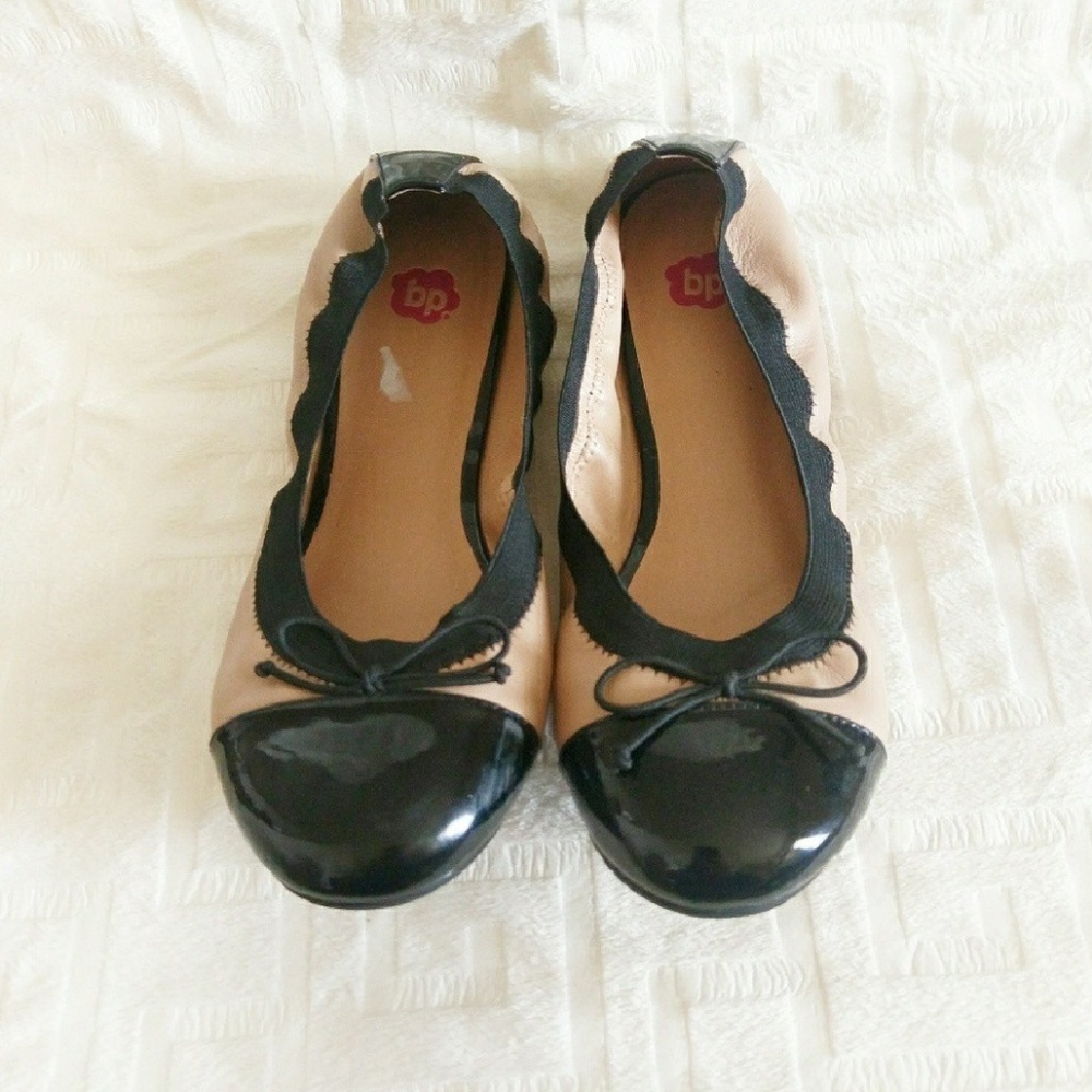 BP Pink and Gray Ballet Flats